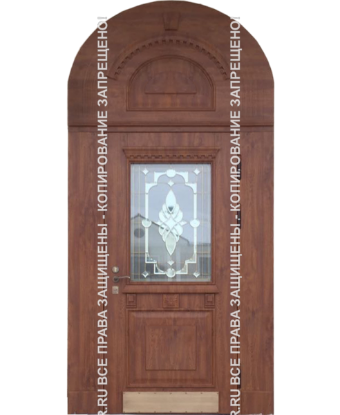 Дверь входная арочная МДФ 1117 Дверь входная арочная МДФ 1117